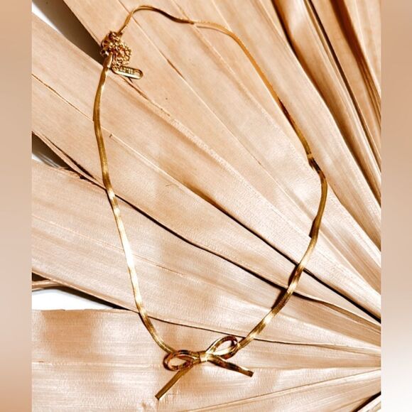 bohemian bow necklace A267 - Picture 2 of 3